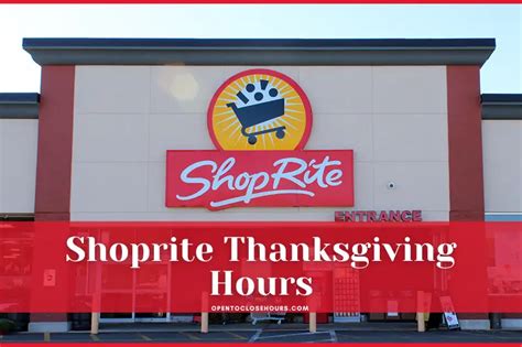 Shop rite thanksgiving hours. Things To Know About Shop rite thanksgiving hours. 